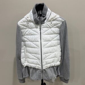Zella White and Gray Puffer Jacket